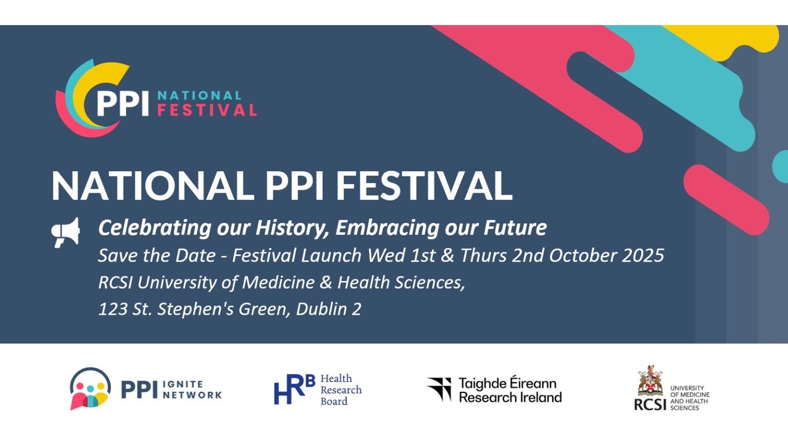 Flyer in PPI Ignite Colours of with Date and Location of PPI Festival Launch